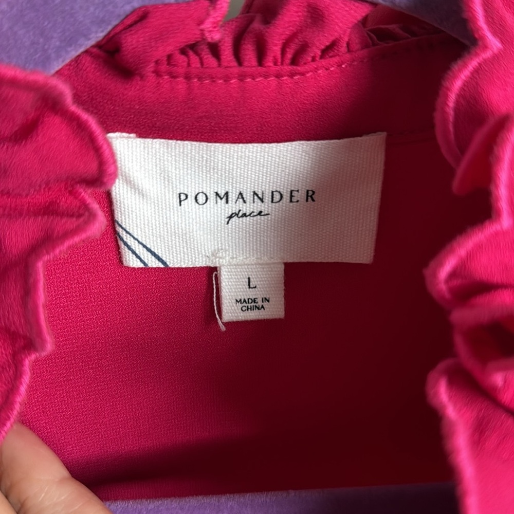 Tuckernuck Selena Blouse Pink Women’s Large - Picture 6 of 6